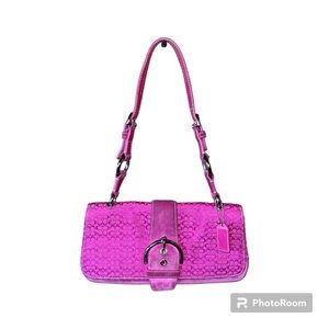 vintage pink coach bag